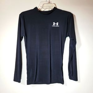 Women's Under Armour Black Activewear Turtleneck, Size Small